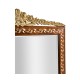 Louis XVI Style inlaid & gilded rectangular mirror