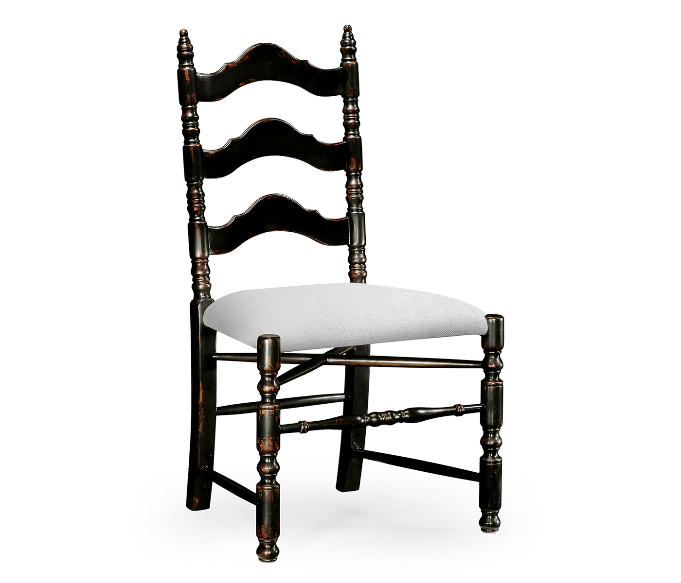 Black Oak Ladder Back Country Chair (Side)