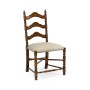 Walnut Ladder Back Country Chair (Side)