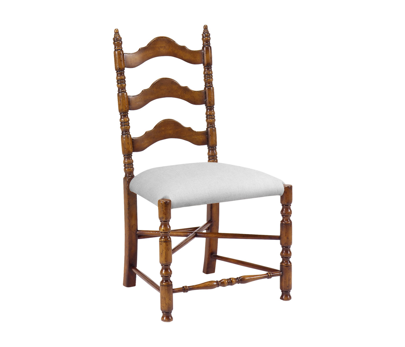 Walnut Ladder Back Country Chair (Side)