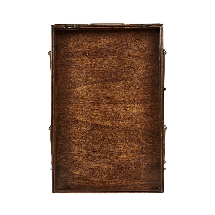 Victorian Style Mahogany Triple Letter Tray