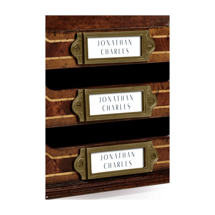Victorian Style Mahogany Triple Letter Tray