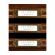 Victorian Style Mahogany Triple Letter Tray