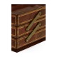 Victorian Style Mahogany Triple Letter Tray