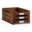 Victorian Style Mahogany Triple Letter Tray
