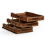 Victorian Style Mahogany Triple Letter Tray