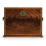 Tall Square Crotch Mahogany Jewellery Box