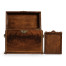Tall Square Crotch Mahogany Jewellery Box