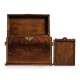 Tall Square Crotch Mahogany Jewellery Box
