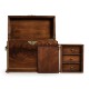 Tall Square Crotch Mahogany Jewellery Box