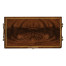 Tall Square Crotch Mahogany Jewellery Box