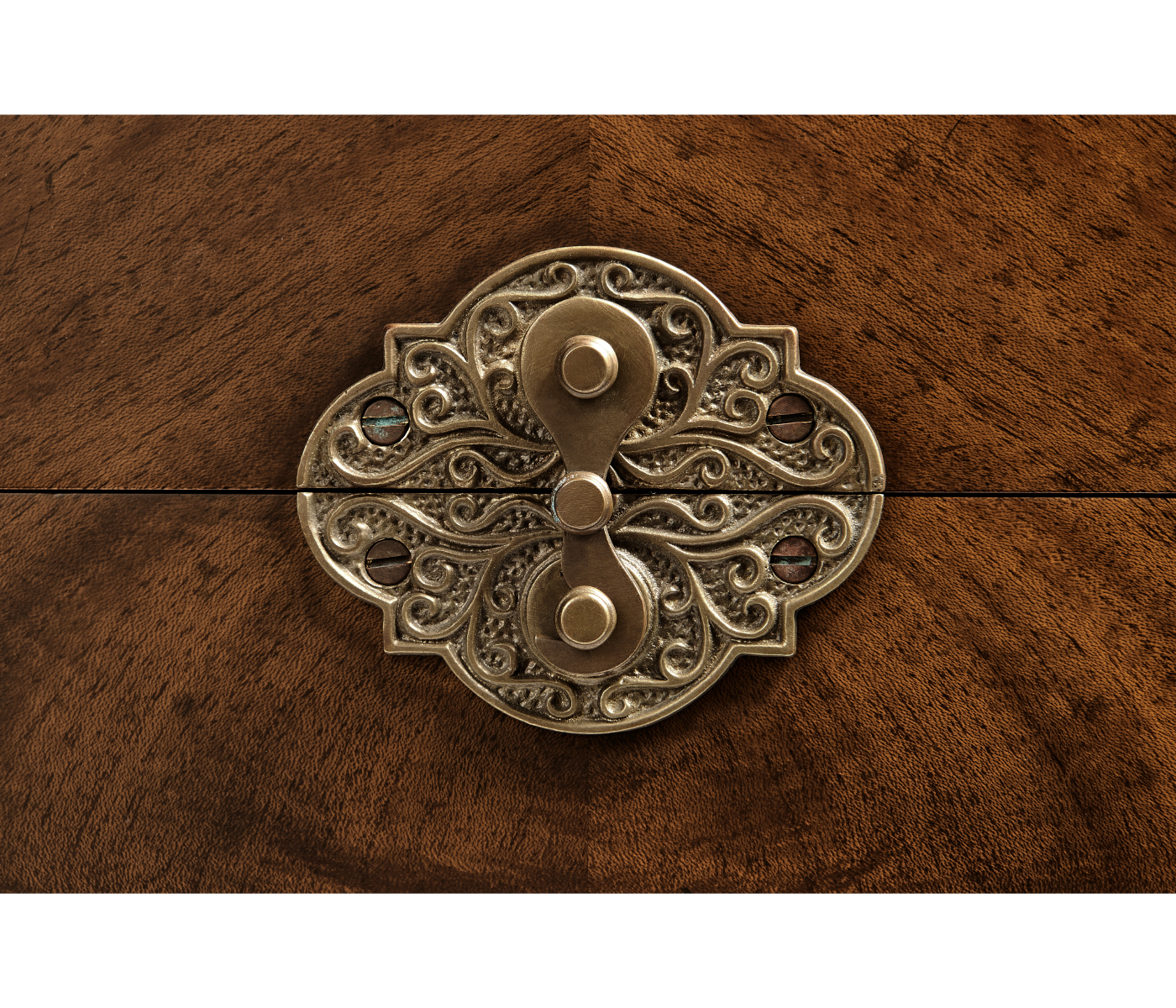 Tall Square Crotch Mahogany Jewellery Box