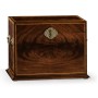 Tall Square Crotch Mahogany Jewellery Box