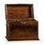 Tall Square Crotch Mahogany Jewellery Box