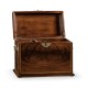 Tall Square Crotch Mahogany Jewellery Box