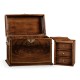 Tall Square Crotch Mahogany Jewellery Box