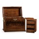 Tall Square Crotch Mahogany Jewellery Box