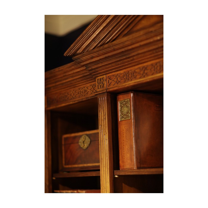 Tall Square Crotch Mahogany Jewellery Box