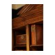 Tall Square Crotch Mahogany Jewellery Box