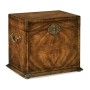 Tall Square Crotch Walnut Jewellery Box