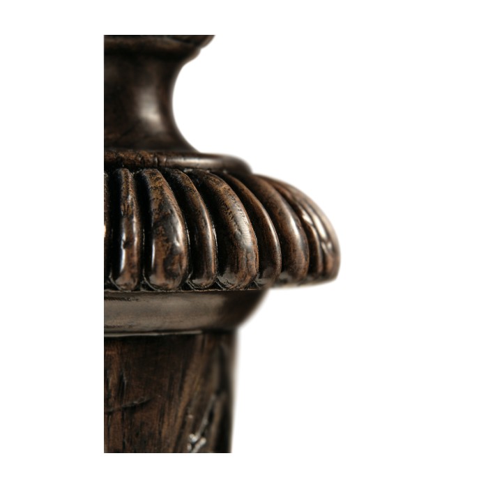 Baroque Style Dark Oak Candlestand