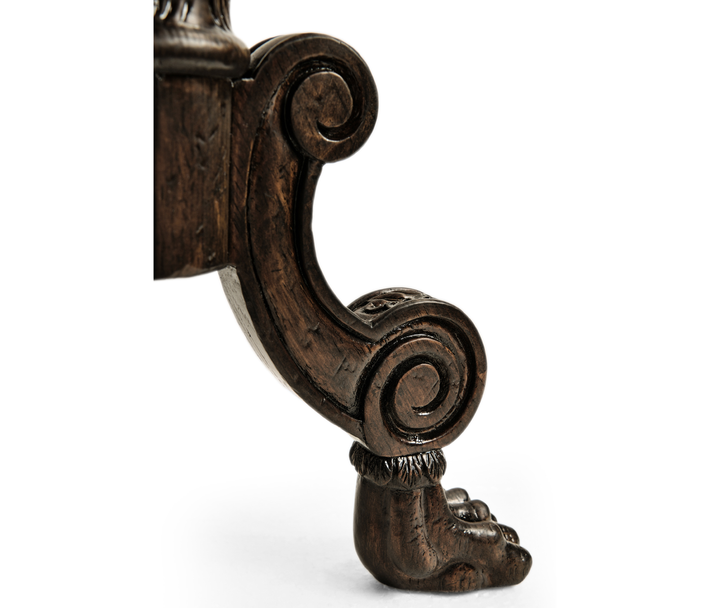 Baroque Style Dark Oak Candlestand