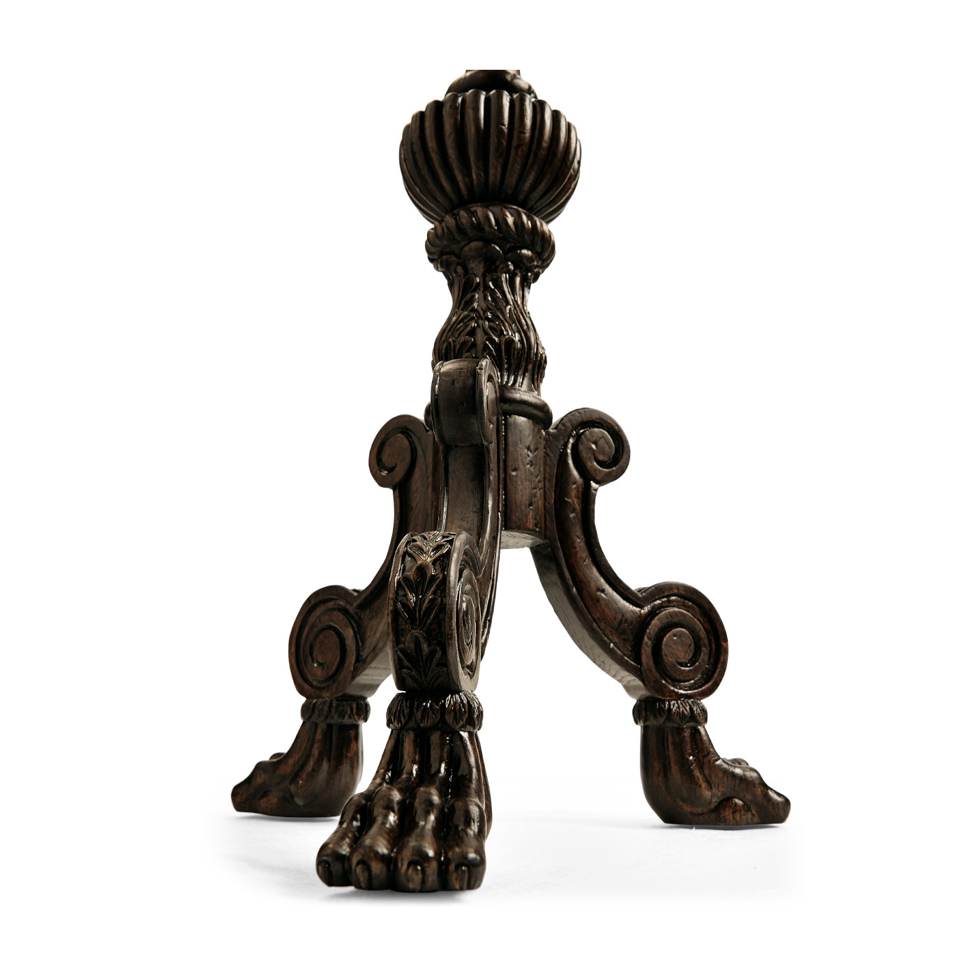 Baroque Style Dark Oak Candlestand