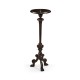 Baroque Style Dark Oak Candlestand