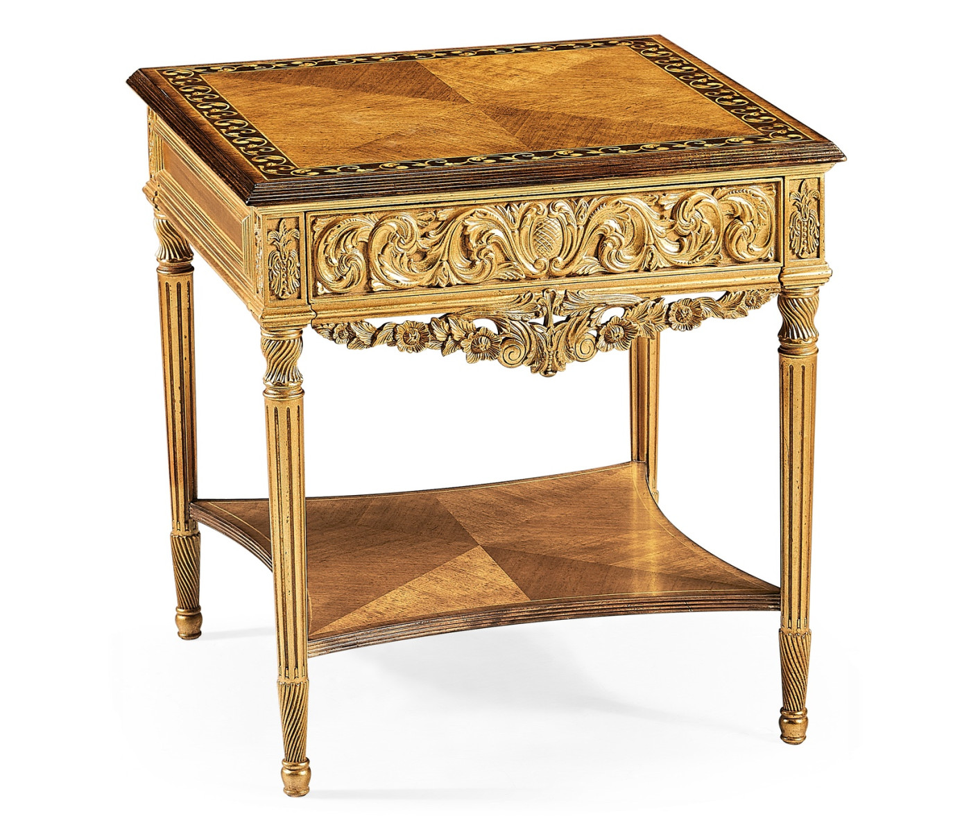 Louis XIV Style Square Side Table