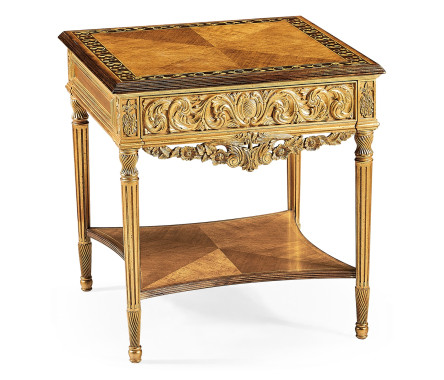 Louis XIV Style Square Side Table