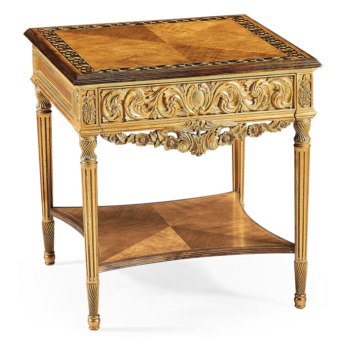 Louis XIV Style Square Side Table