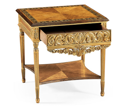 Louis XIV Style Square Side Table