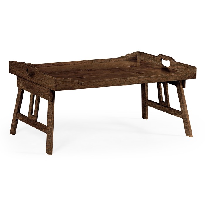 Dark Oak Breakfast Tray