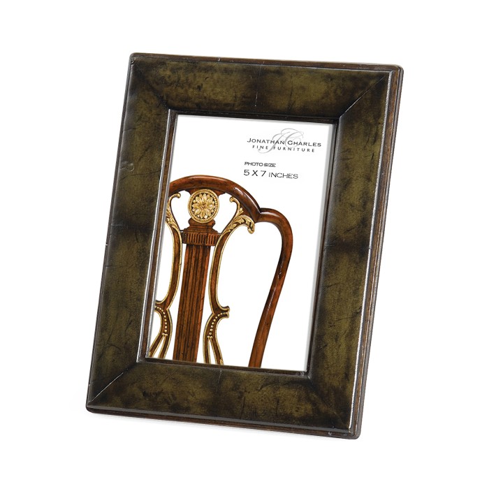 Green Leather Picture Frame (5