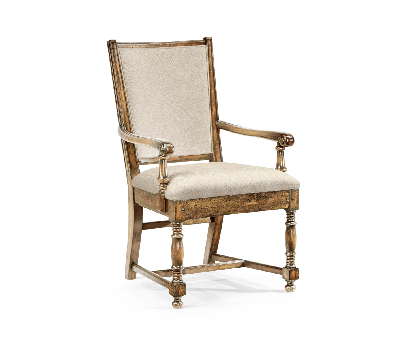 Distressed Country Medium Driftwood Arm Chair Distressed Country Medium Driftwood Arm Chair