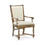 Distressed Country Medium Driftwood Arm Chair