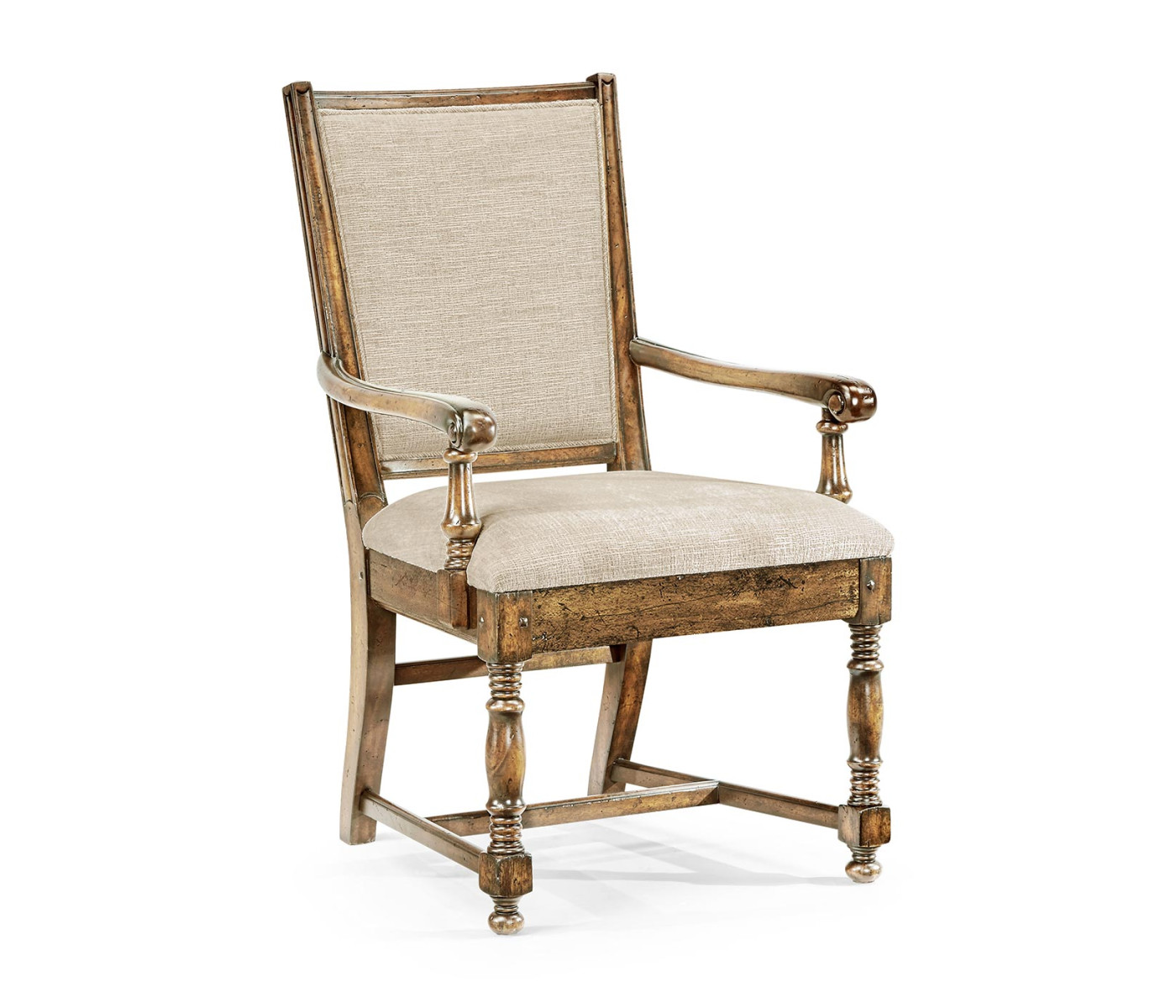 Distressed Country Medium Driftwood Arm Chair Distressed Country Medium Driftwood Arm Chair