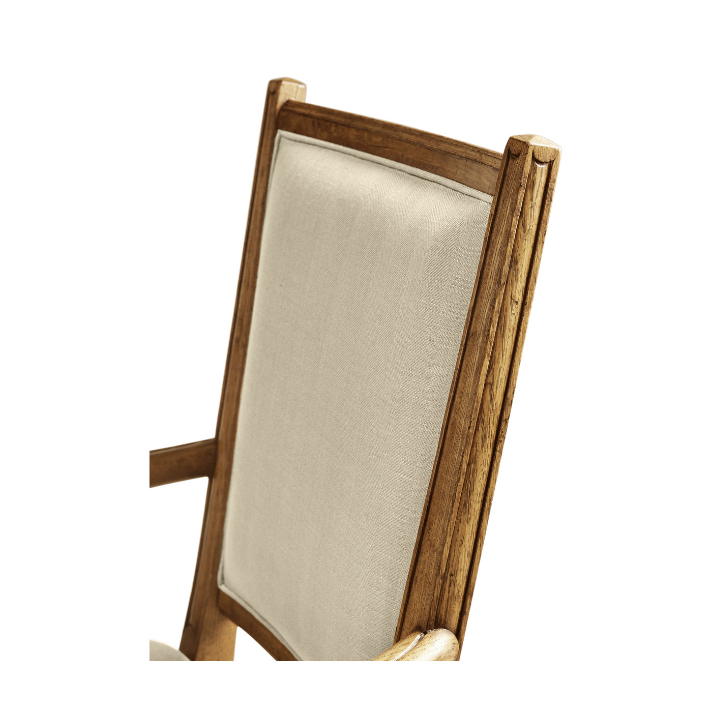 Distressed Light Brown Chestnut Country Arm Chair