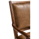 Distressed Medium Walnut Country Arm Chair
