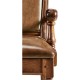 Distressed Medium Walnut Country Arm Chair