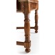 Distressed Medium Walnut Country Arm Chair