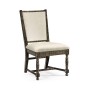 Distressed Country Dark Driftwood Side Chair