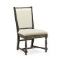 Distressed Country Dark Driftwood Side Chair