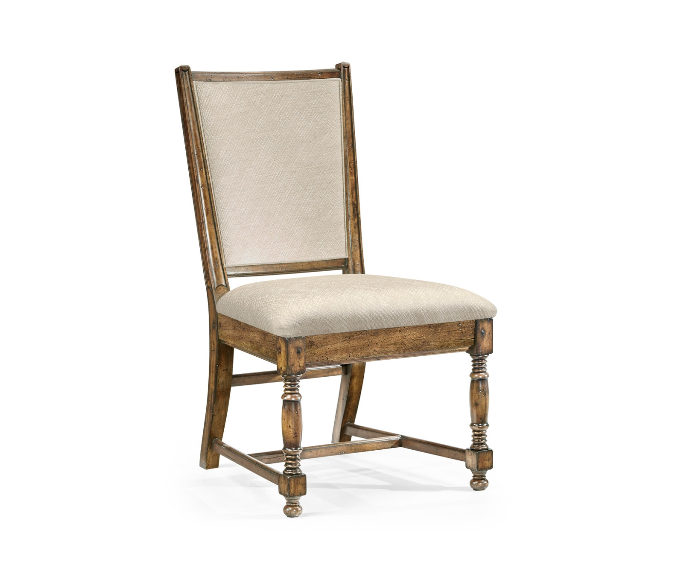 Distressed Country Medium Driftwood Side Chair