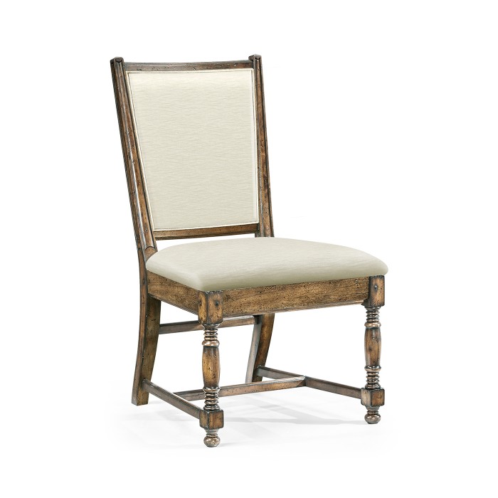 Distressed Country Medium Driftwood Side Chair