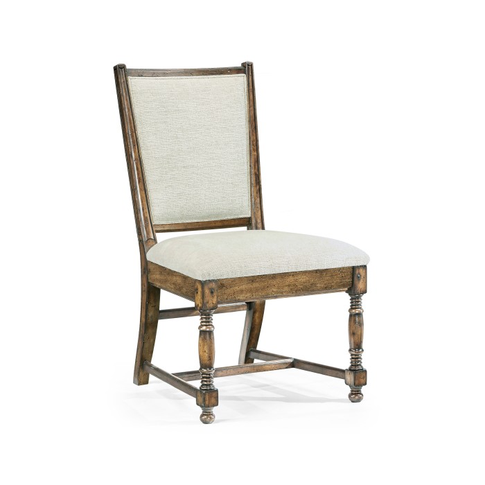Distressed Country Medium Driftwood Side Chair