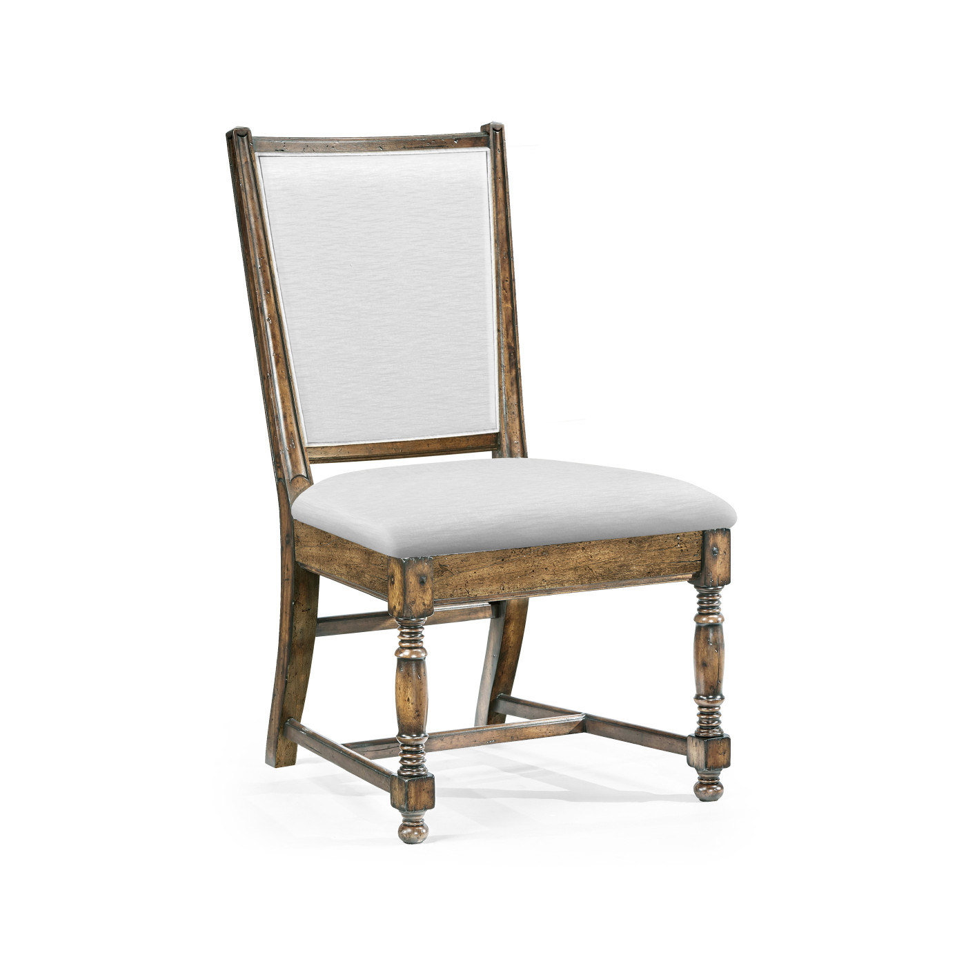 Distressed Country Medium Driftwood Side Chair