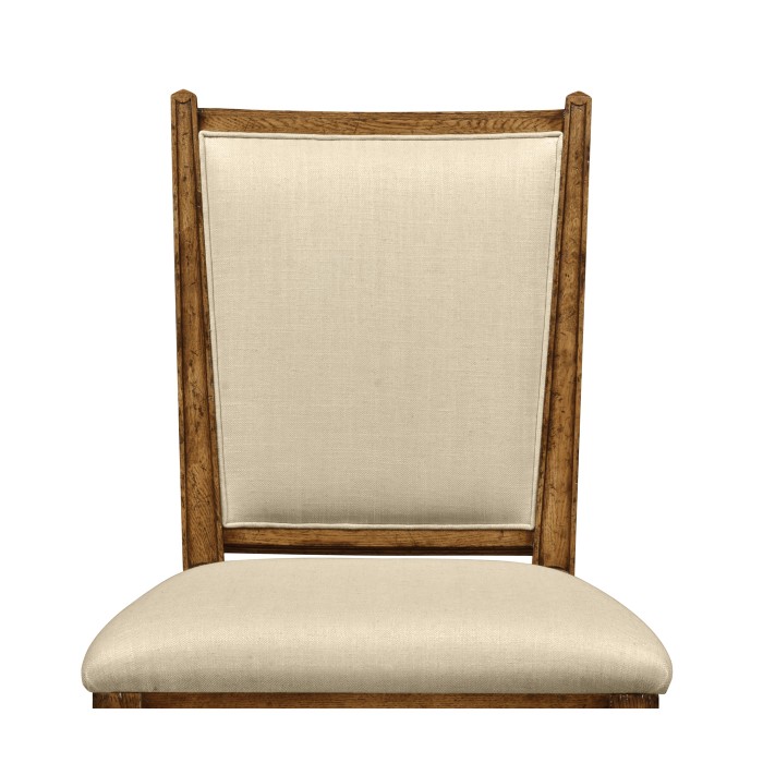 Distressed Light Brown Chestnut Country Side Chair