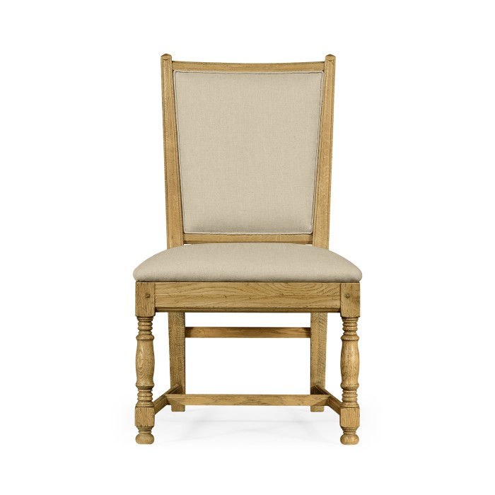 Distressed Natural Oak Country Side Chair