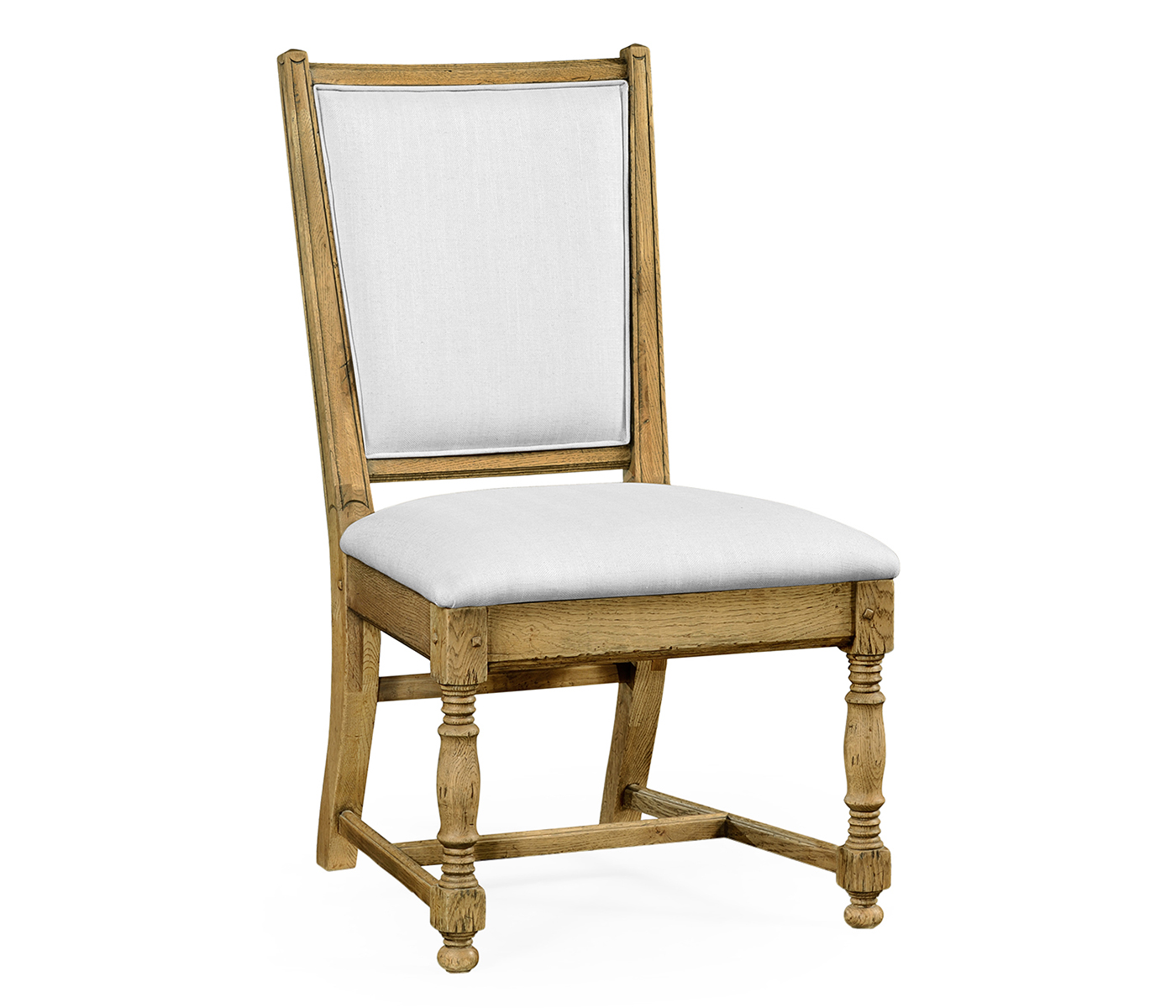 Distressed Natural Oak Country Side Chair